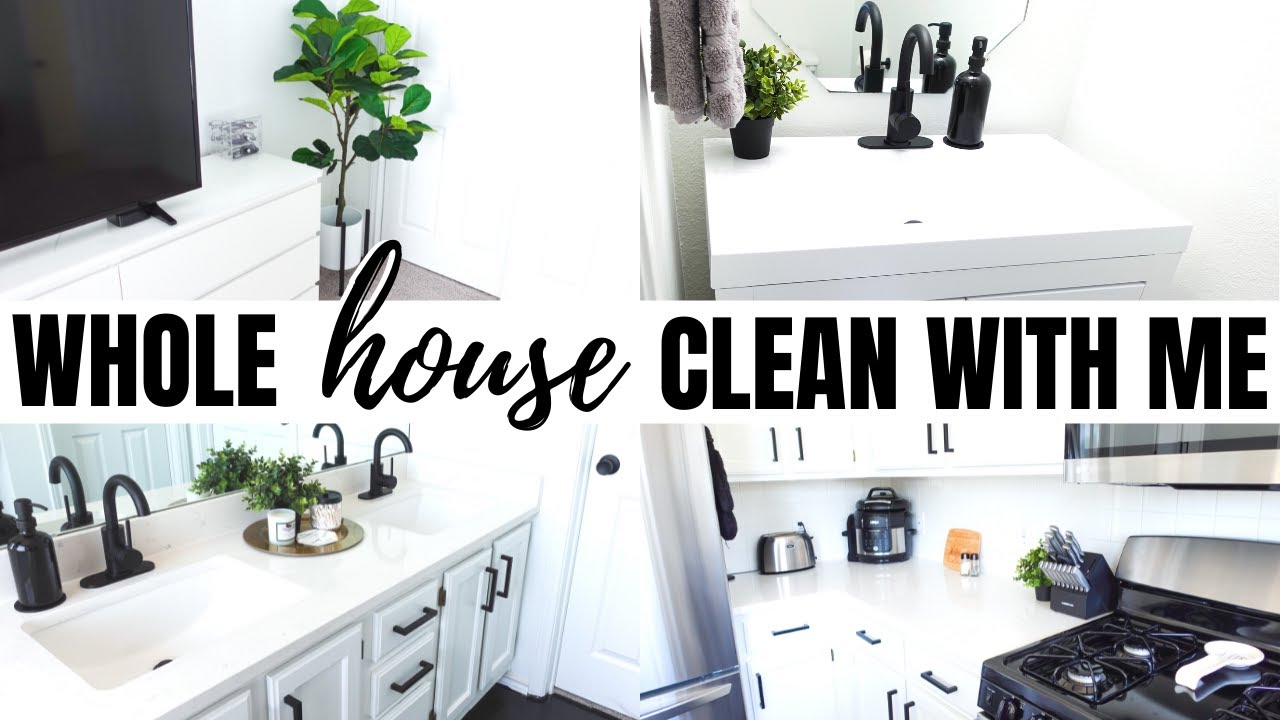 WHOLE HOUSE CLEAN WITH ME | Routine + Cleaning Motivation | VLOGMAS Day 7