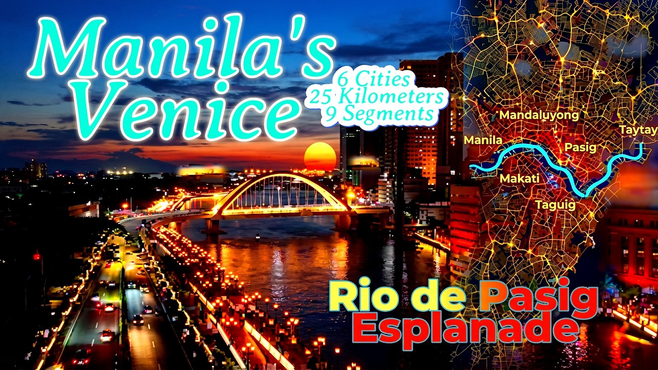 Ito ang 25-Kilometer ASIA's VENICE in MANILA | Rio De Pasig Waterfront Esplanade