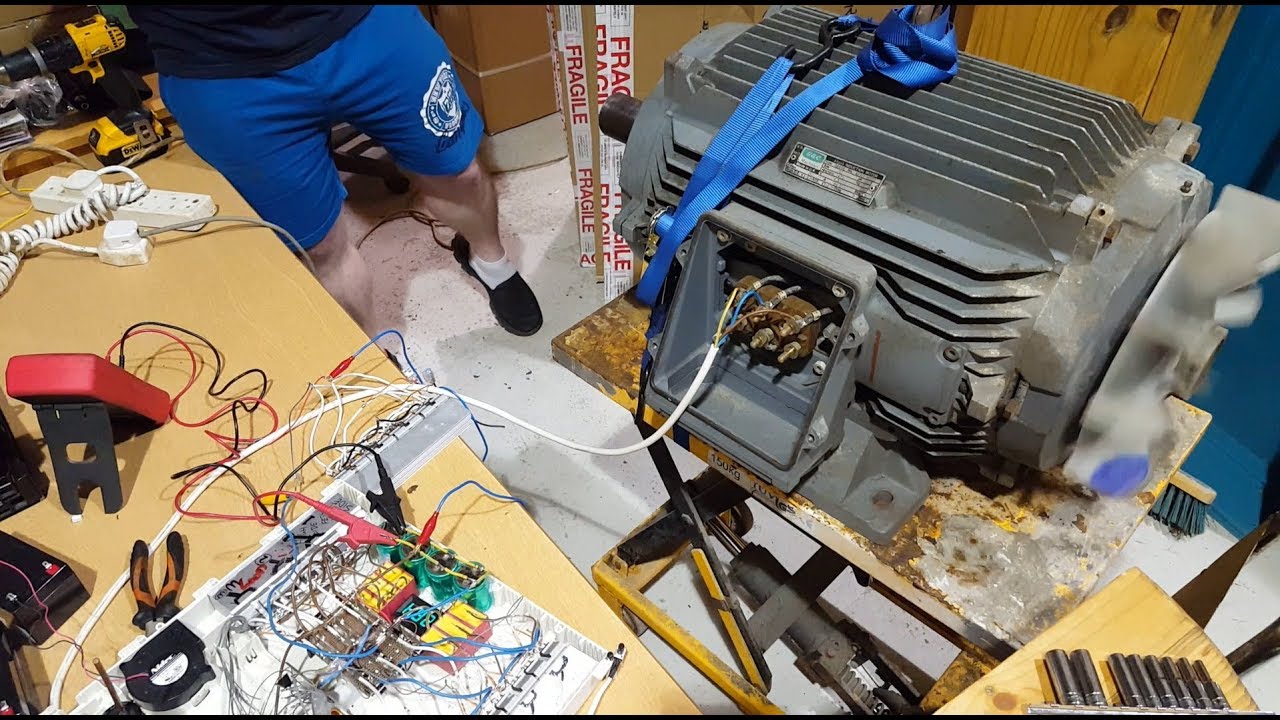 AC MOTOR CONTROL #7 INVERTER AND BIG MOTOR