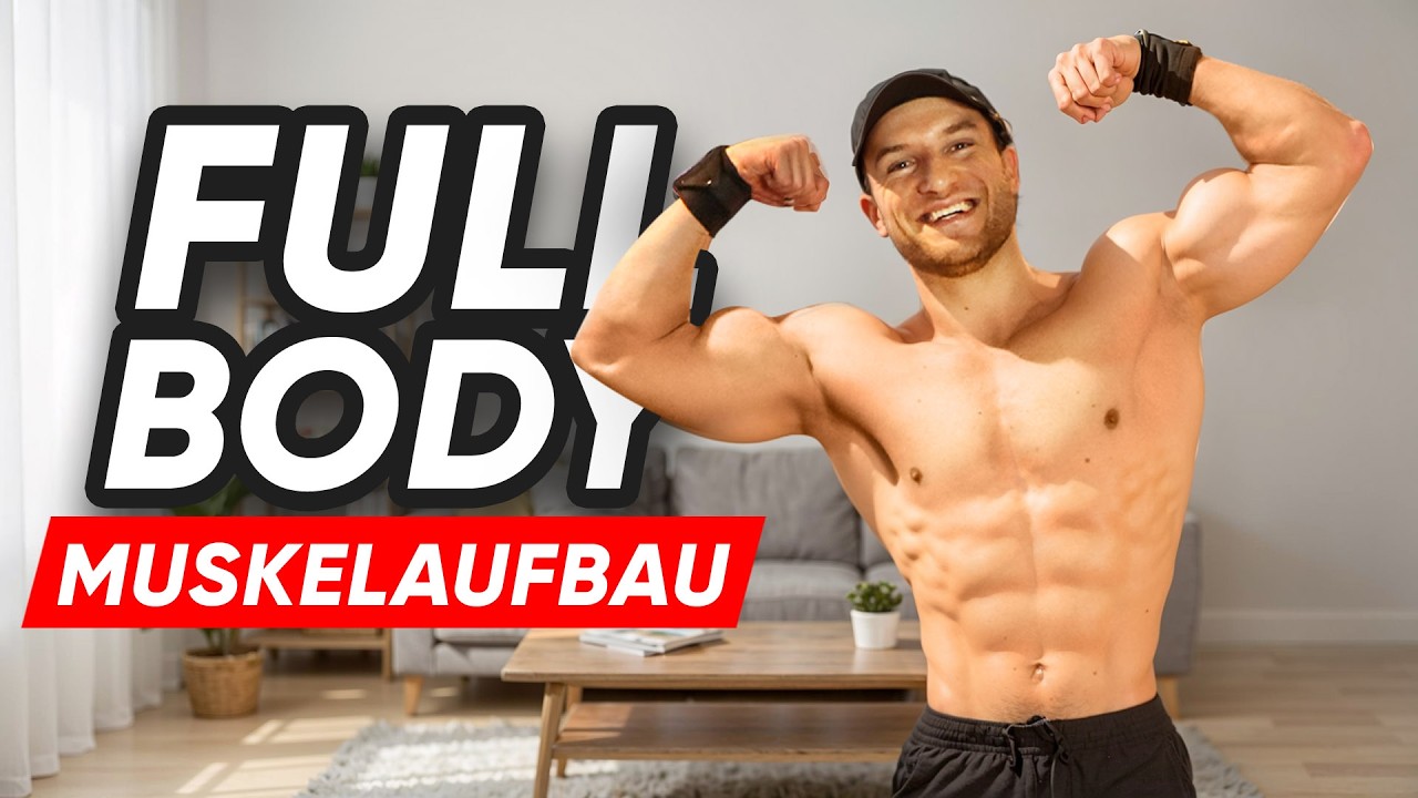 30 Minuten. Ganzkörper Muskelaufbau Workout für Zuhause