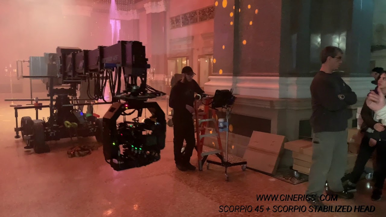 SCORPIO 45 CAMERA CRANES NY & NJ RENTALS + SCORPIO STABILIZED HEADS & ARRI SRH-360 STABILIZED HEADS