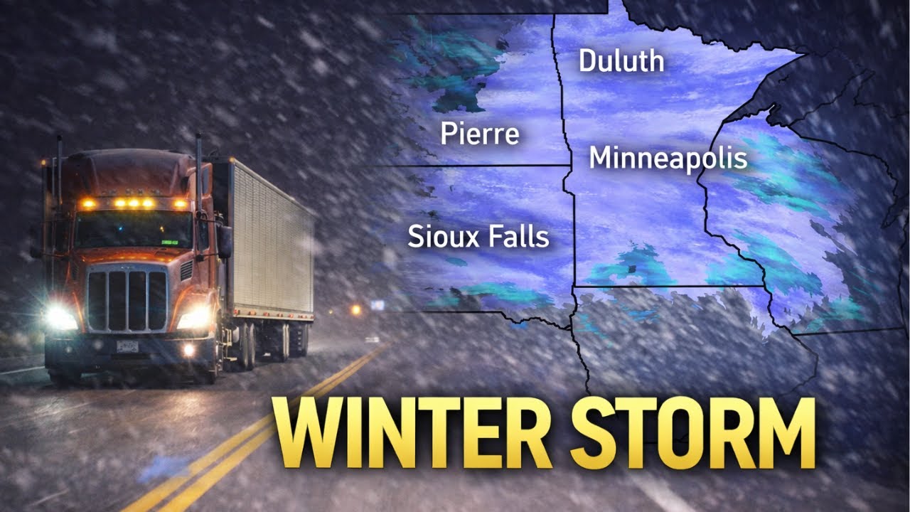 🔴 🚛❄️ TRUCKERS: Dangerous Winter Storm Developing Across South Dakota & Minnesota