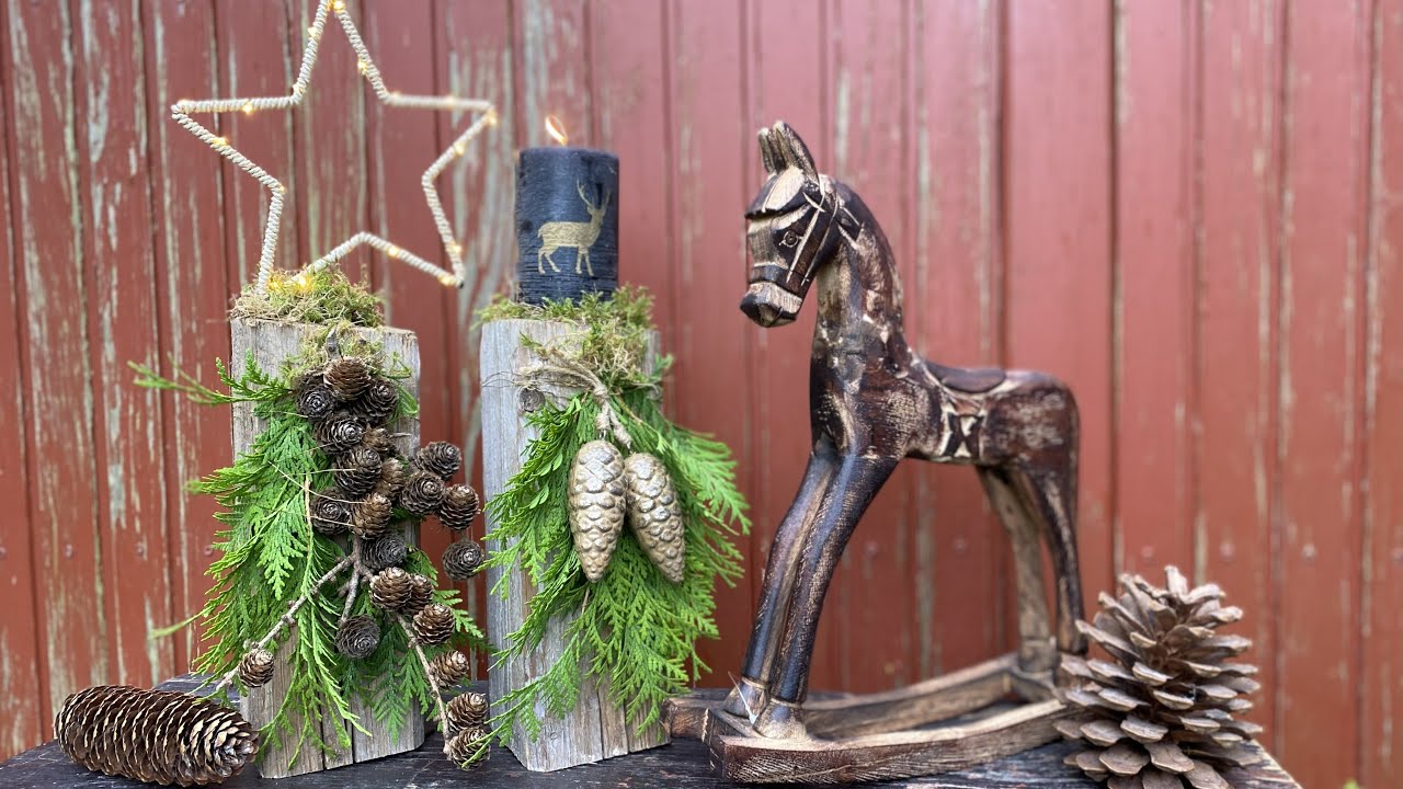 DIY * WEIHNACHTS DEKO AUS HOLZ * für drinnen und draußen * RECYCLING *