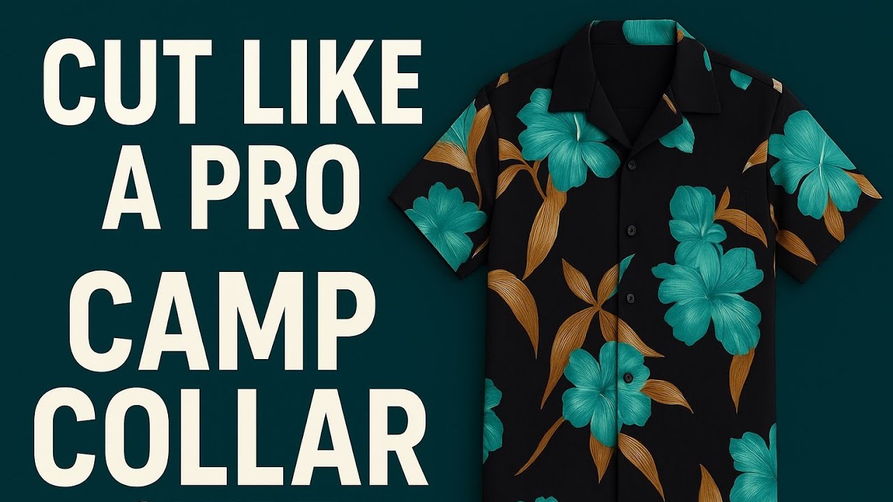 How to Cut a Camp Collar Vintage Shirt | Men’s Fashion Sewing Tutorial