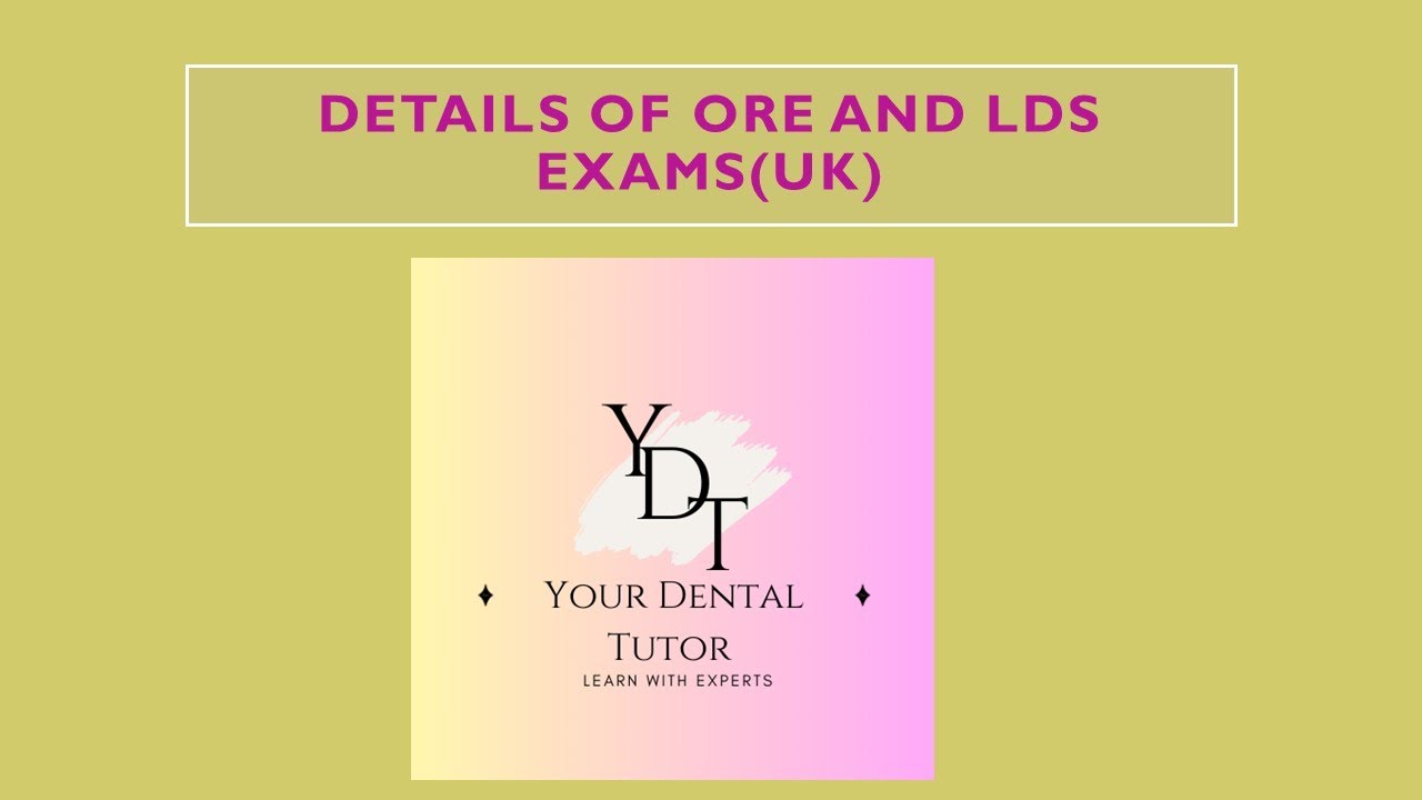 DETAILS ABOUT ORE AND LDS EXAMS- WEBINAR