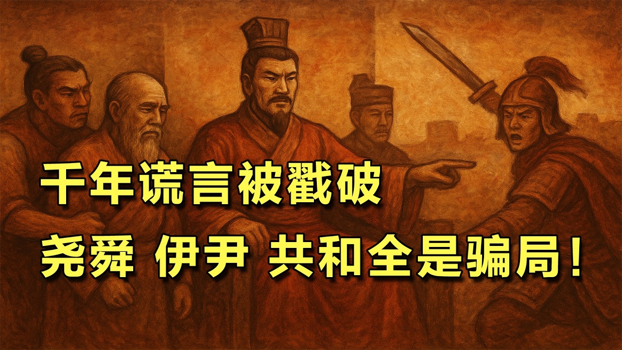 千年谎言被戳破：尧舜、伊尹、共和全是骗局！如果《竹书纪年》是真的，中国五千年史要重写！文明开端的谎言：古代“仁君贤相”其实是篡位者！