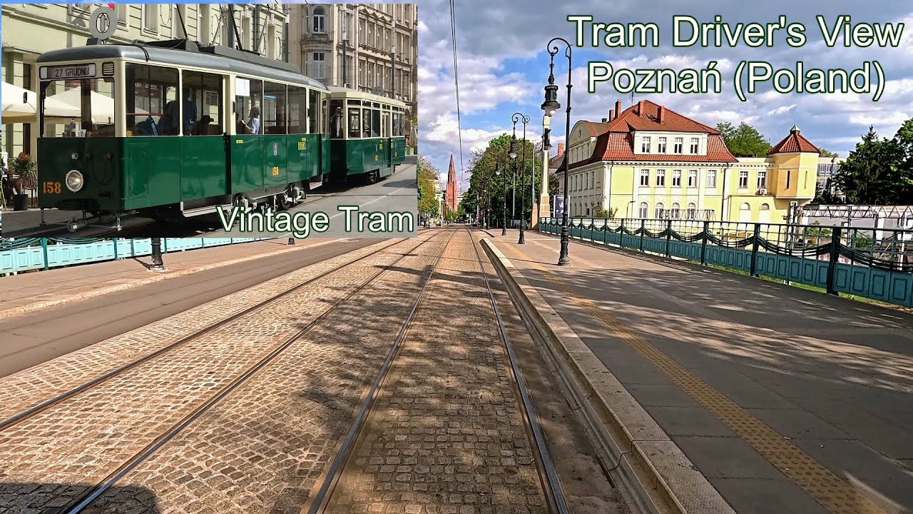Tram Driver's View - Poznań (Poland) - Tourist Tram - Route 0 - 4K