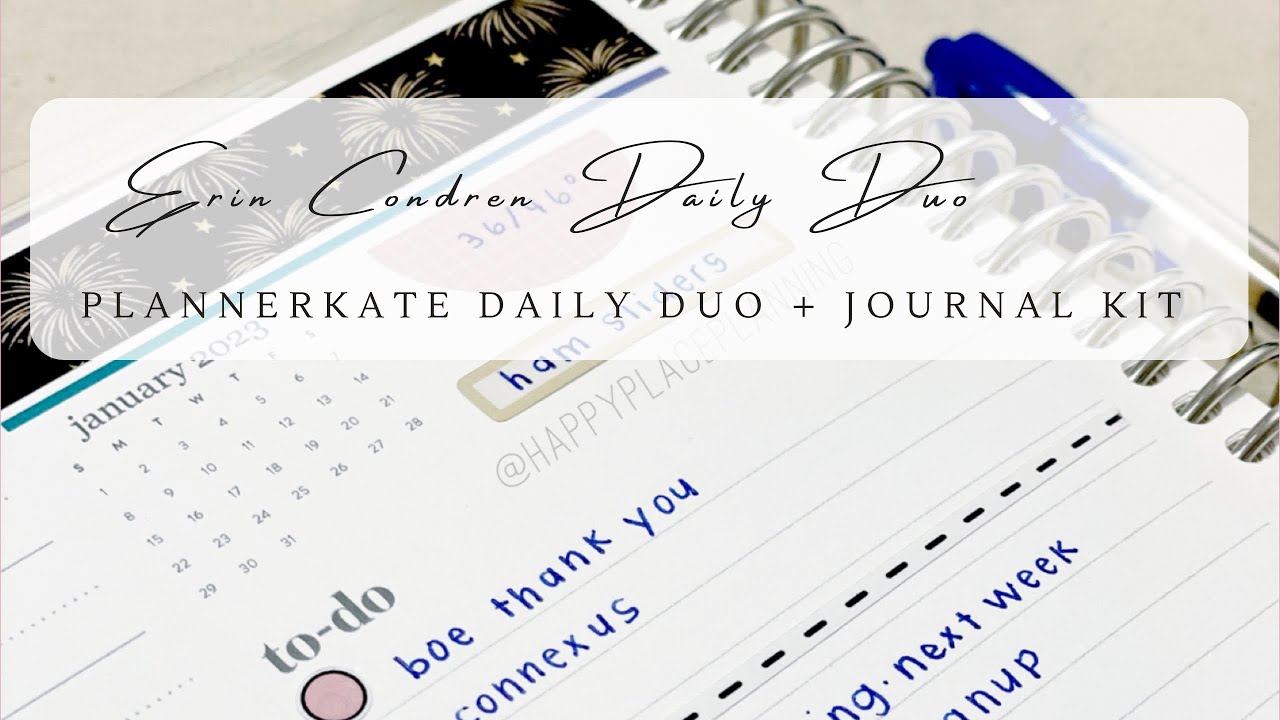 PlannerKate Kit-500 | Эрин Кондрен: ежедневный дуэтный план со мной