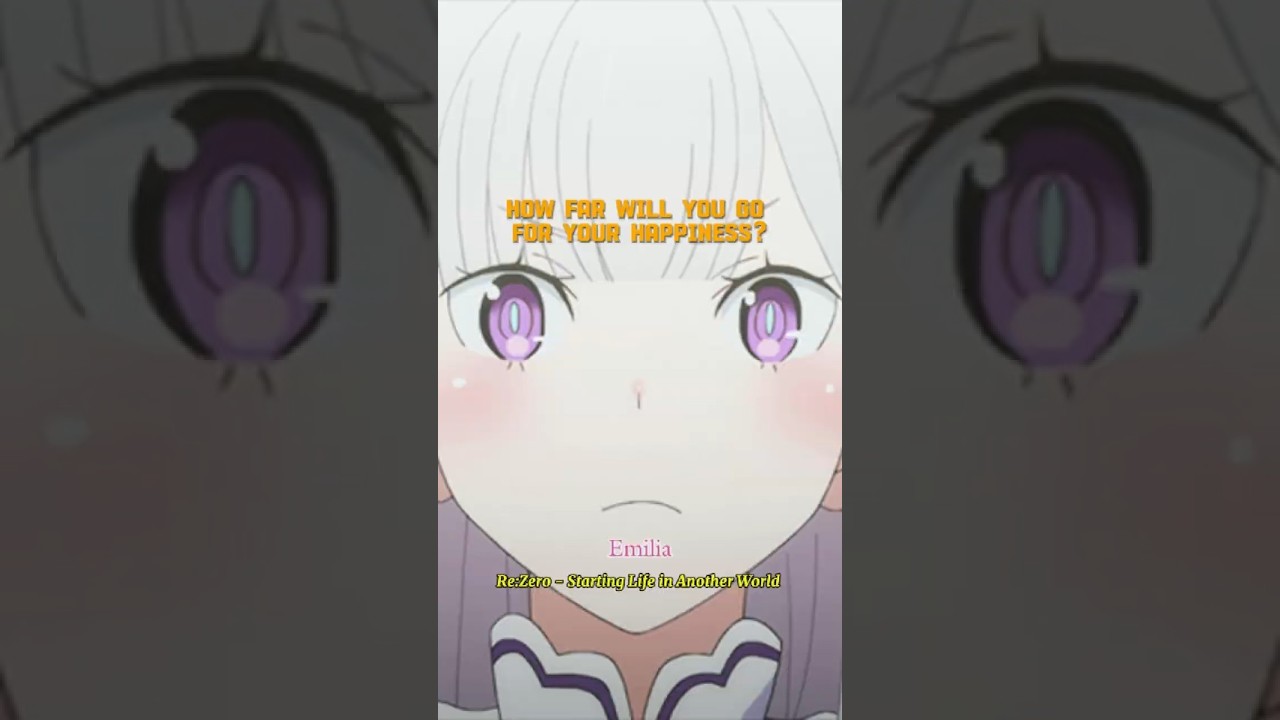❄️ Emilia&rsquo;s Heartfelt Words | Re:Zero &ndash; Starting Life in Another World 💙#ReZero #Emilia #AnimeQuotes