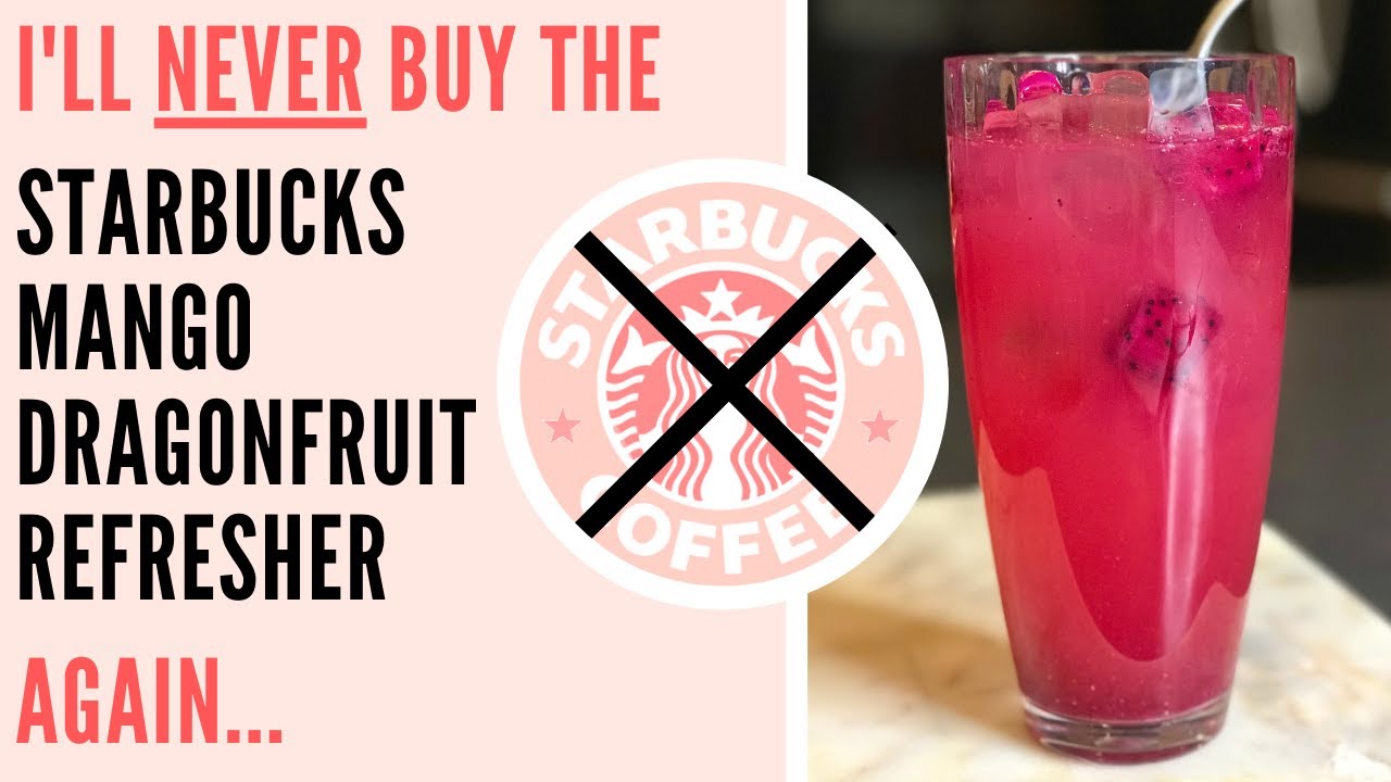 DIY Mango Dragonfruit Lemonade Starbucks Refresher | Copycat Recipe