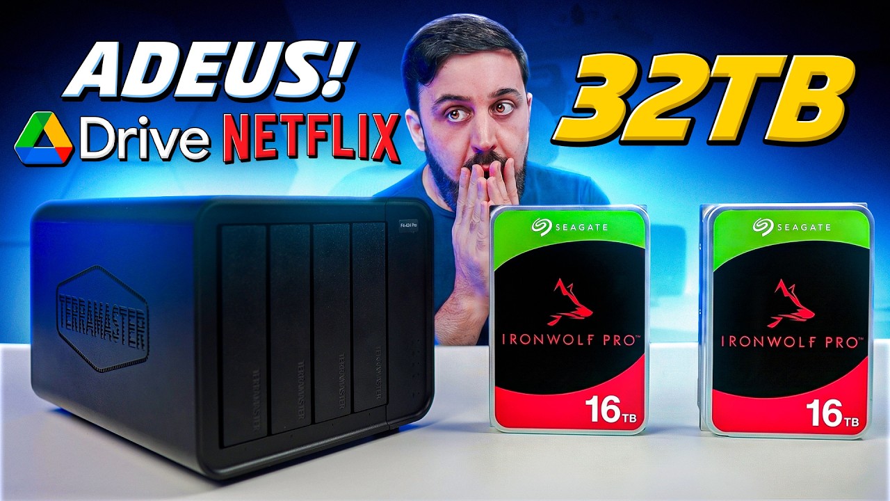 Adeus Google Drive e Netflix! Montei Meu Próprio Servidor com NAS TerraMaster 32TB
