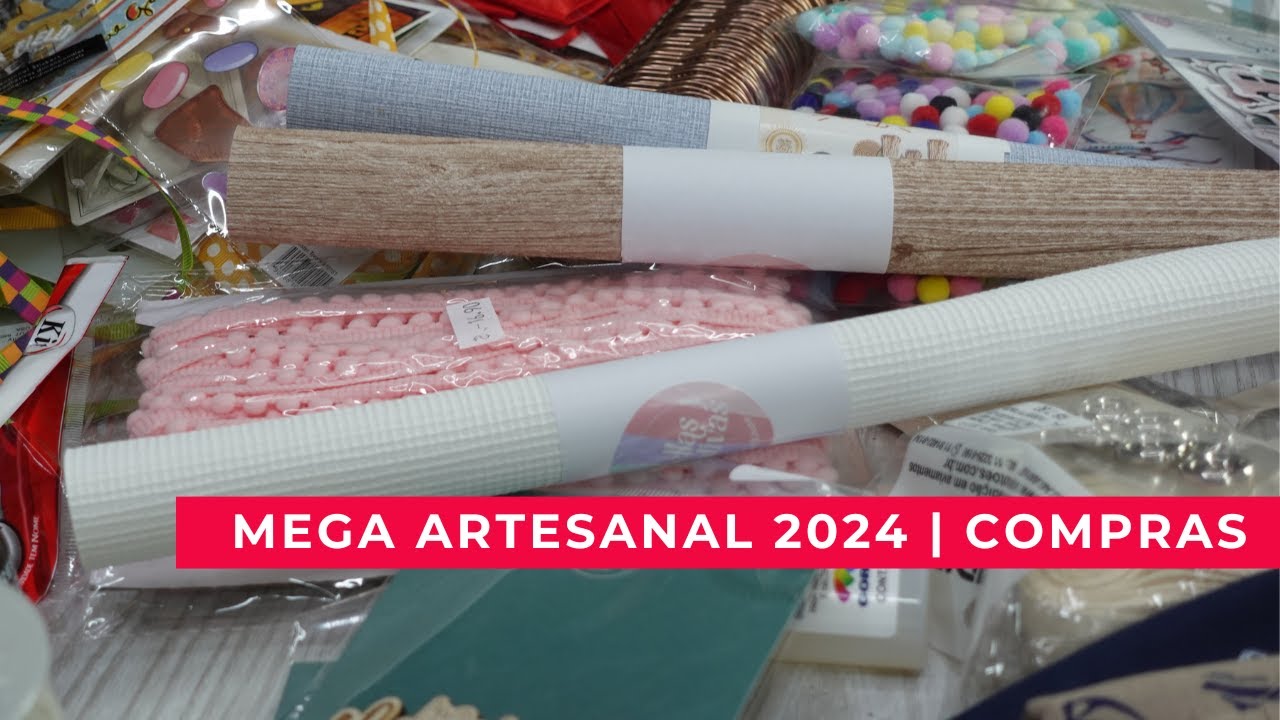 MEGA ARTESANAL 2024 : VEM COMIGO CONFERIR  O QUE COMPREI NA MEGA ARTESANAL! 🎨