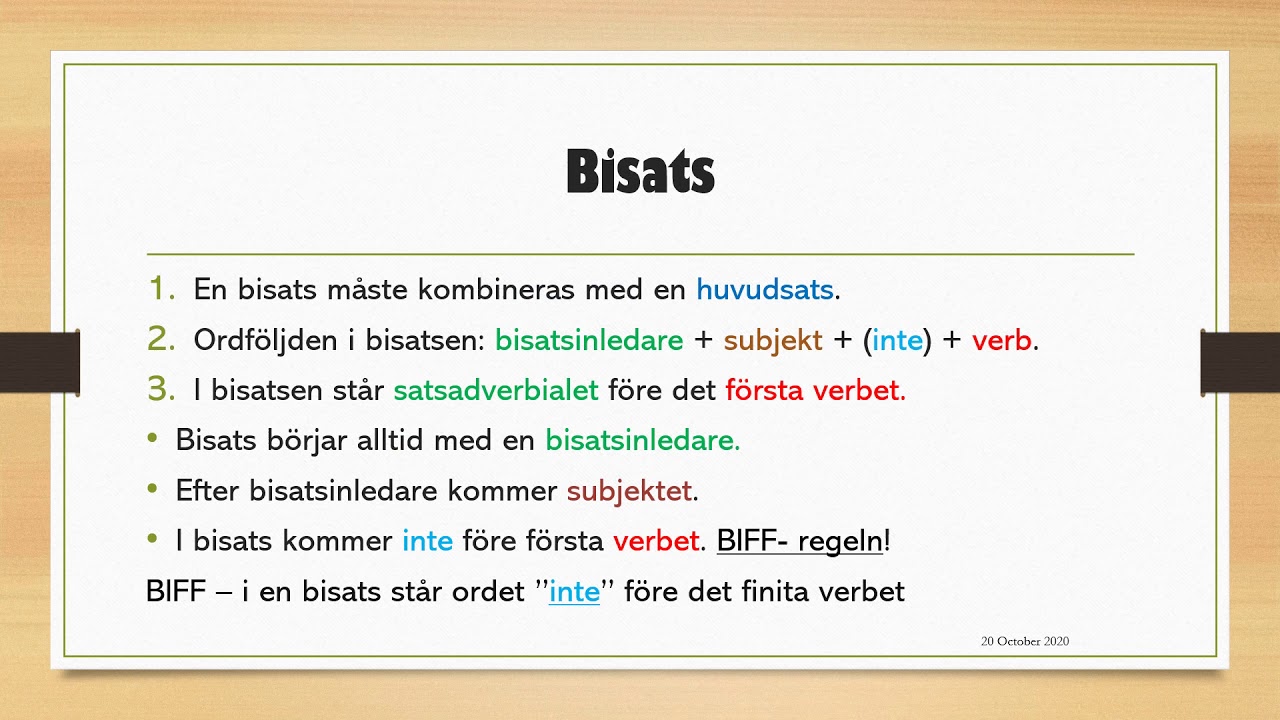 Mohamed Academy | Af Iswiidhish: (Svenska - Somaliska) SFI - Huvudsats och Bisats.