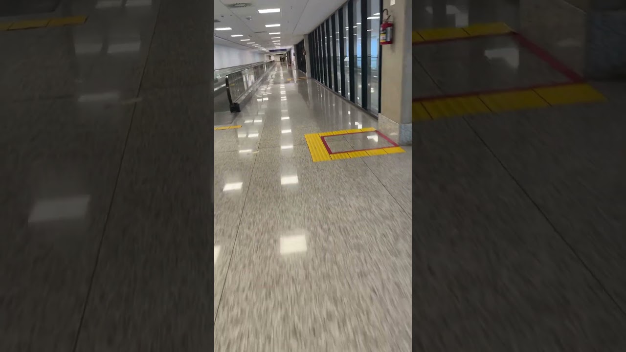 Rode on the airport cars in the Brazil Airport