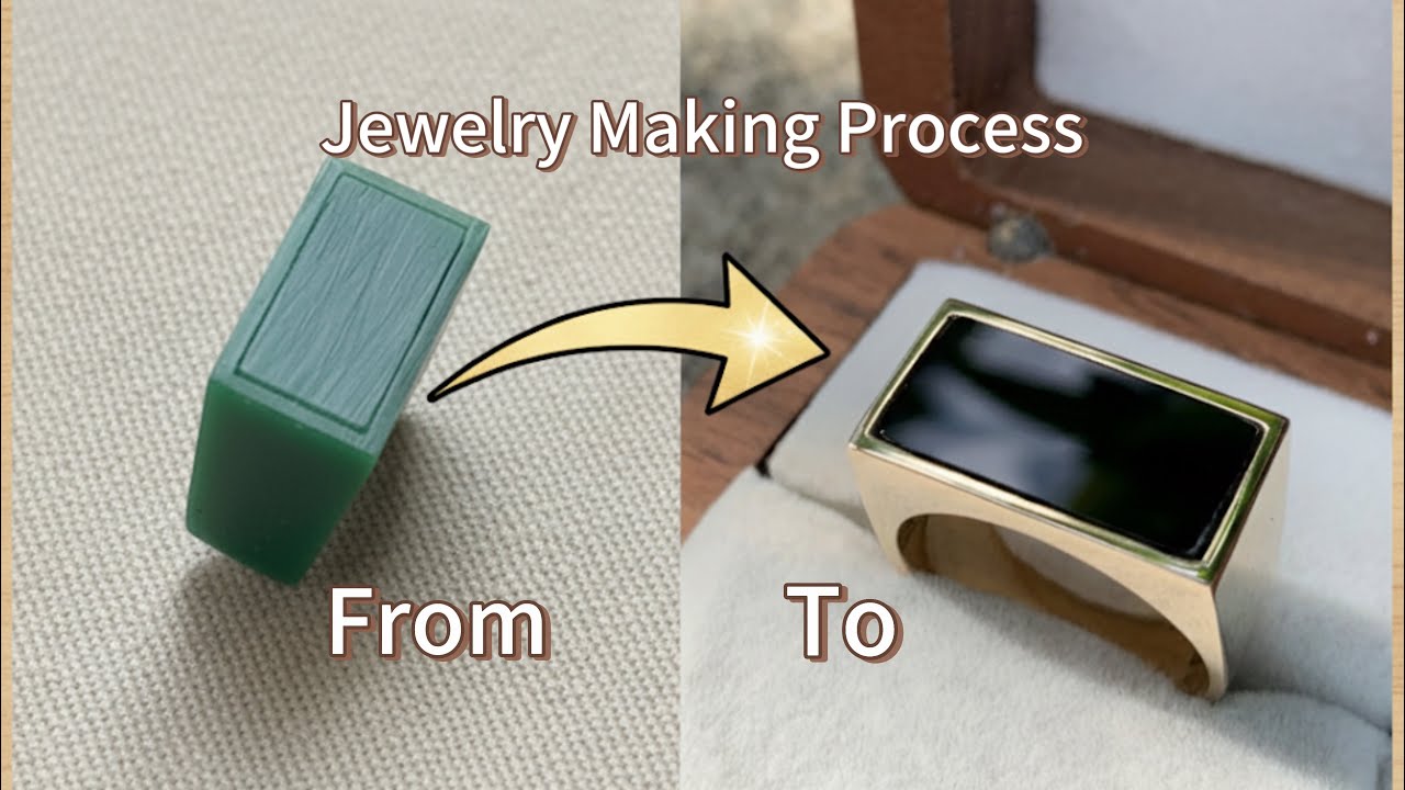 WAX TO GOLD RING: FULL Jewelry Making Process From Wax Carving to Final Polish (LOST WAX CASTING)