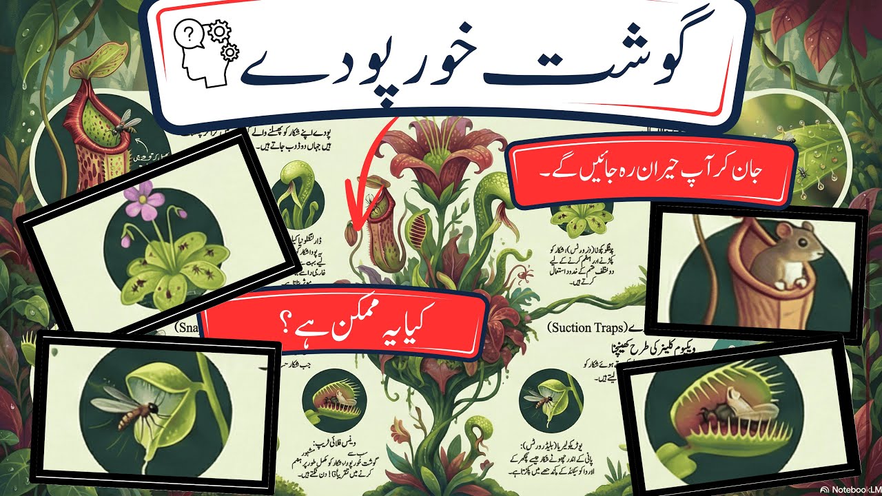 حیرت انگیز گوشت خور پودے      Amazing Carnivorous Plants