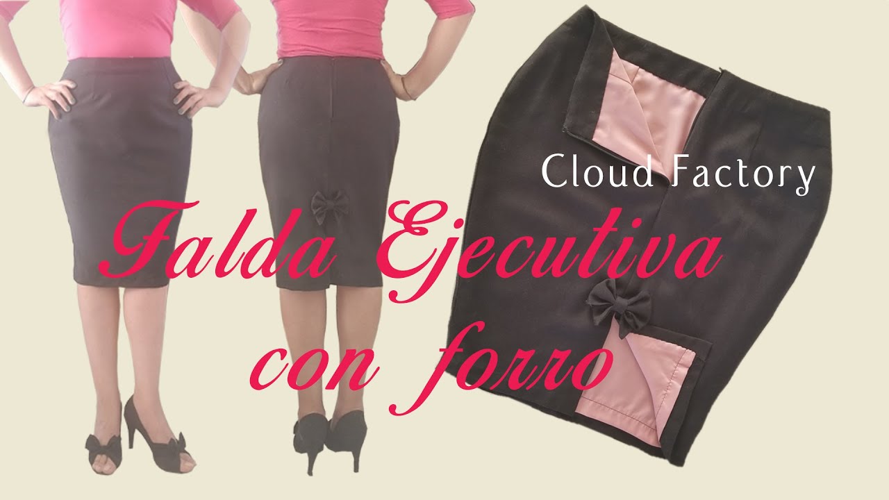 Falda ejecutiva CON FORRO - corte y confección - cloud factory