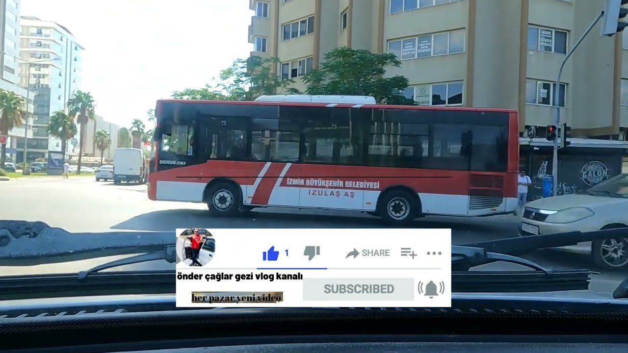İzmir Kemer, Alsancak, Adliye, Bornova Meydan, Ağaçlı Yol Driving Tour Ağustos 2022