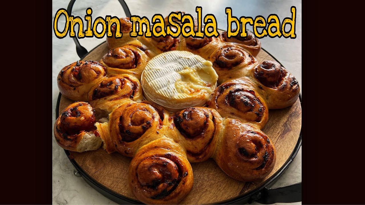 DELICIOUS ONION MASALA TEAR & SHARE BREAD | Perfect masala bread recipe to share | Food with Chetna