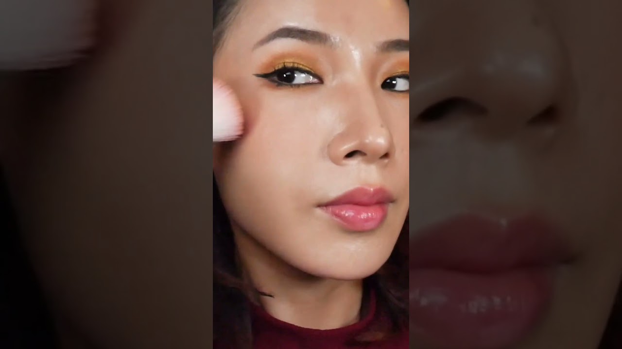 Lunar New Year Makeup #asianmakeup #lunarnewyearmakeup #makeuplook  #makeuptrends #asianlook #redlip