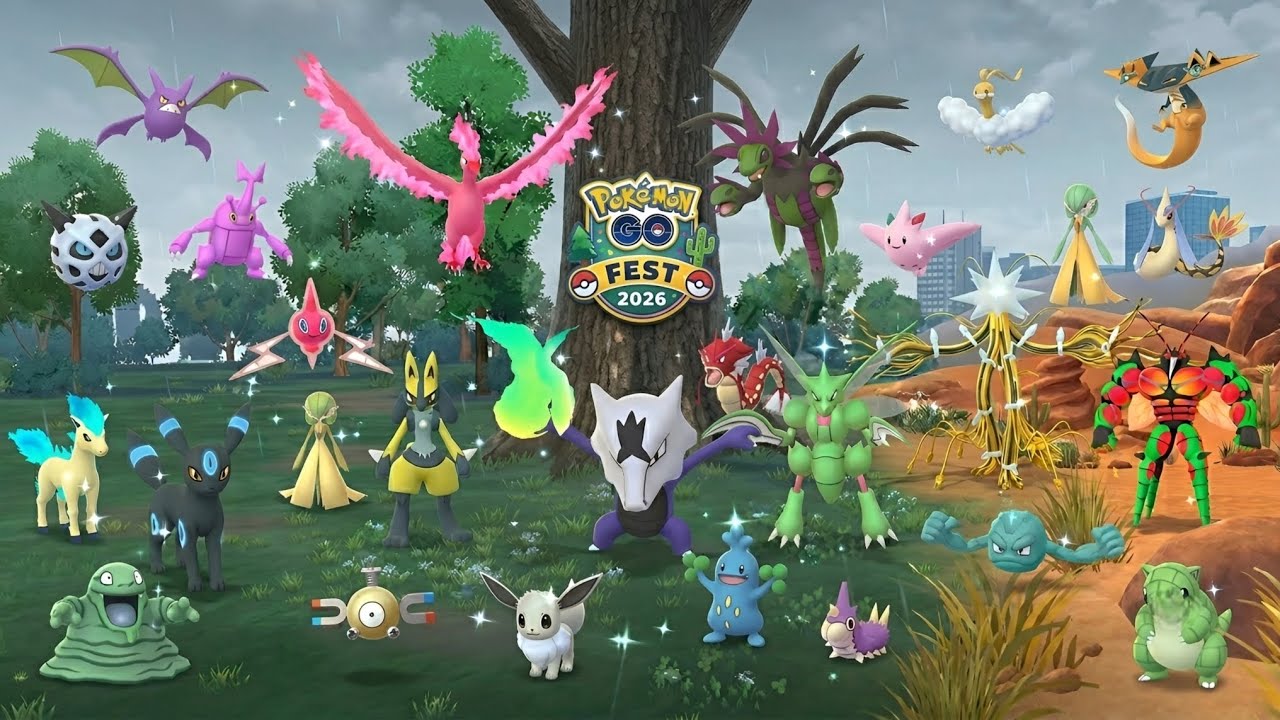 Все редкие блестящие покемоны, которых я нашел на Pok&eacute;mon GO Fest 2026!