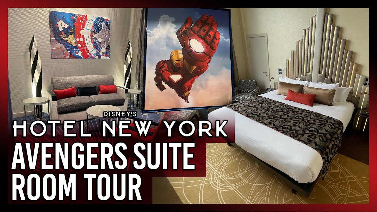Avengers Suite Room Tour - Disney’s Hotel New York - The Art of Marvel