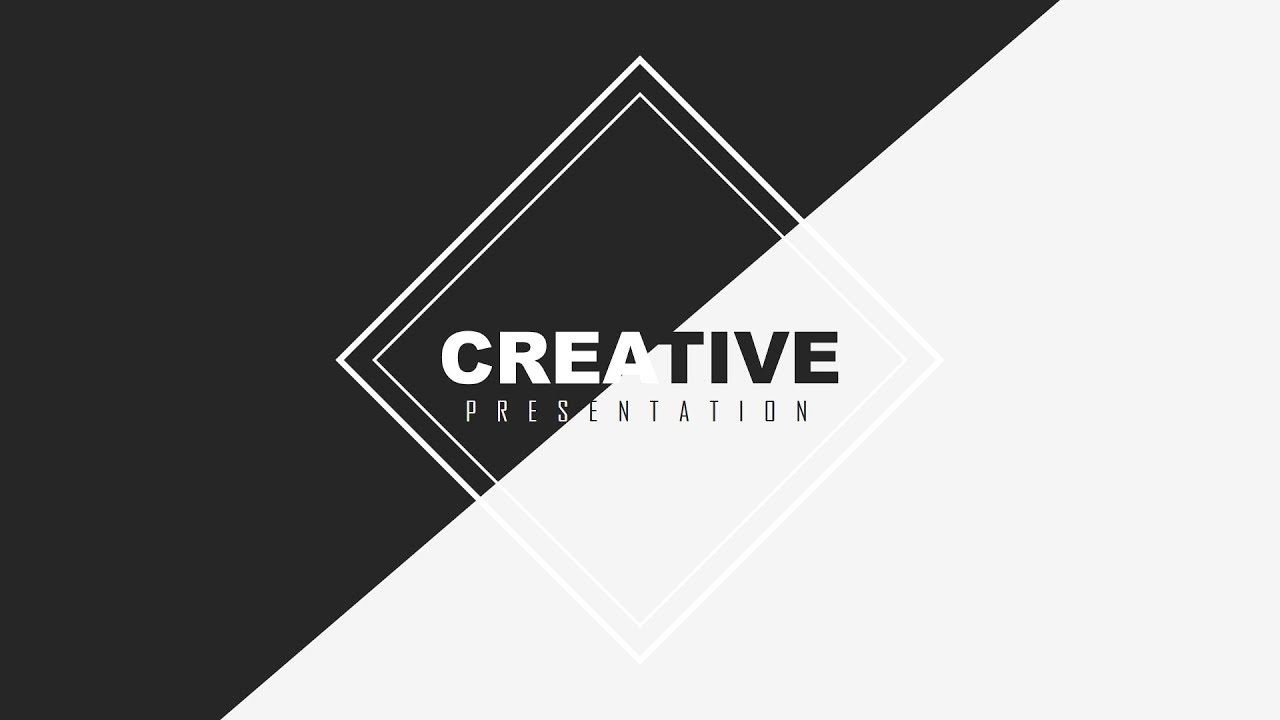 Black and White Creative Slide Design - PowerPoint Tutorial