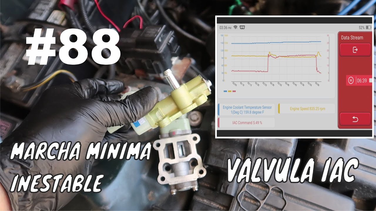 Como cambiar una válvula IAC Honda civic control de aire de ralentí