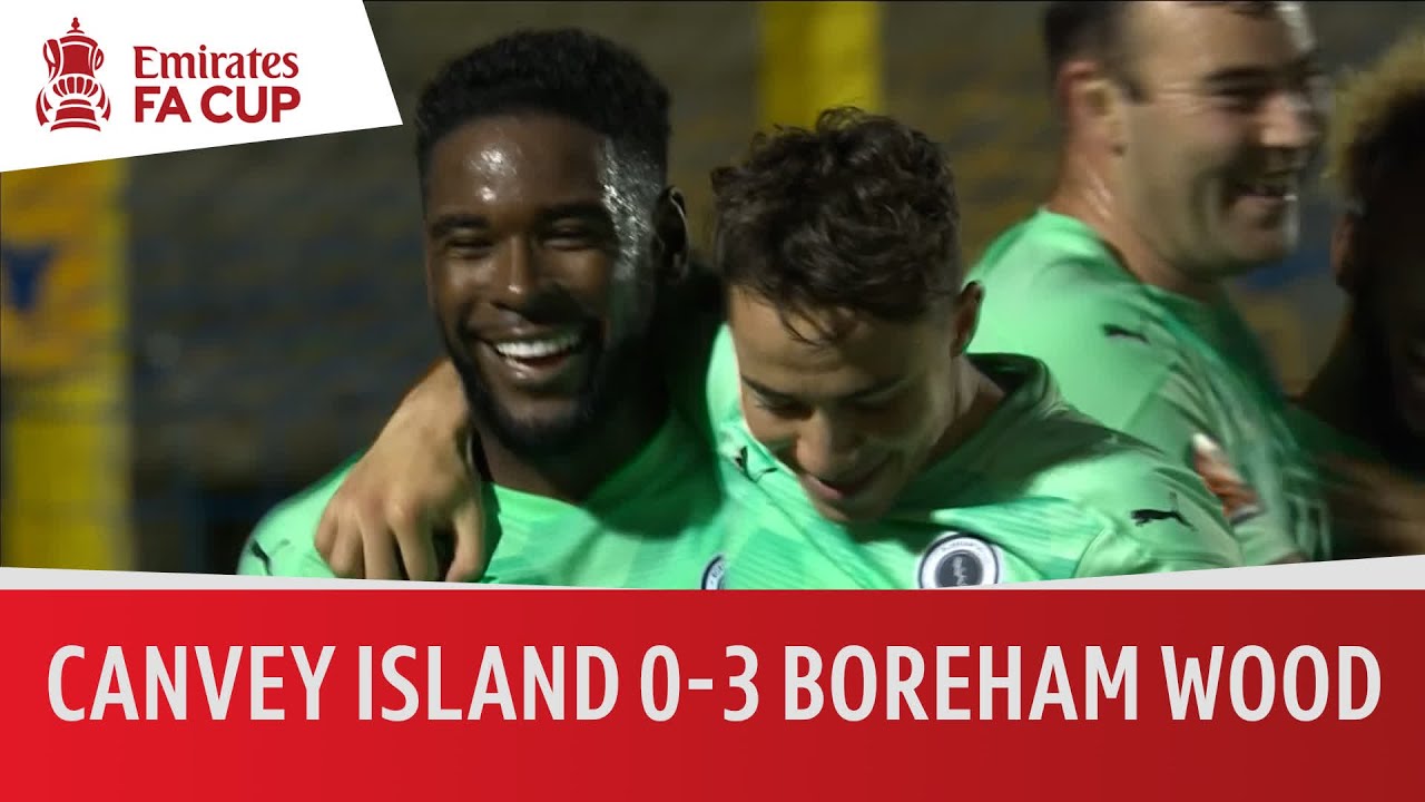 Canvey Island v Boreham Wood (0-3) | Emirates FA Cup Highlights