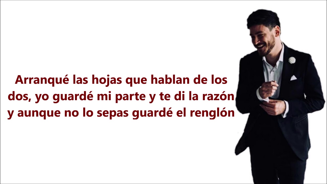 Cepeda, Antonio José - La canción al revés, Letra