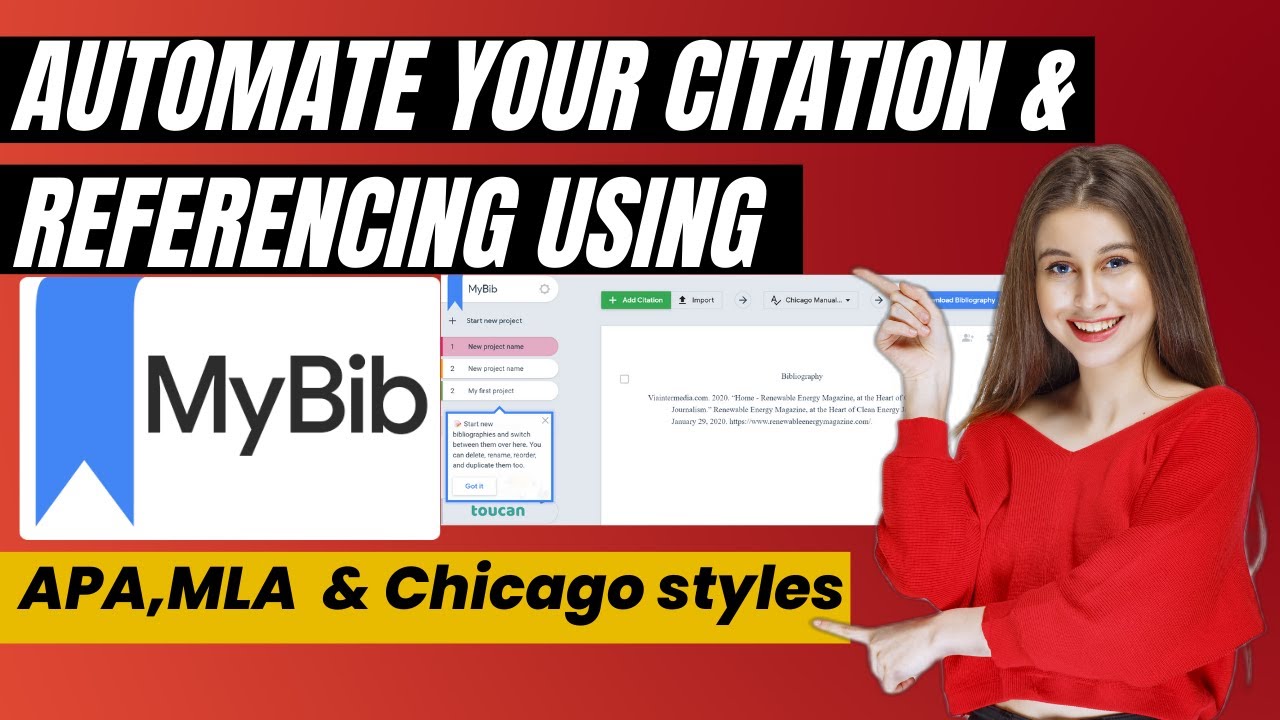 Automate Citation & Referencing using MyBib |Reference Generator |All Styles- Chicago ,APA & MLA etc