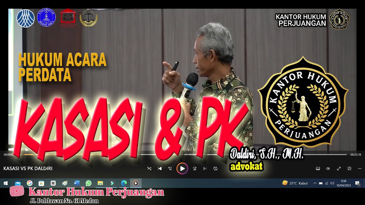 Kasasi VS PK oleh Daldiri SH MH