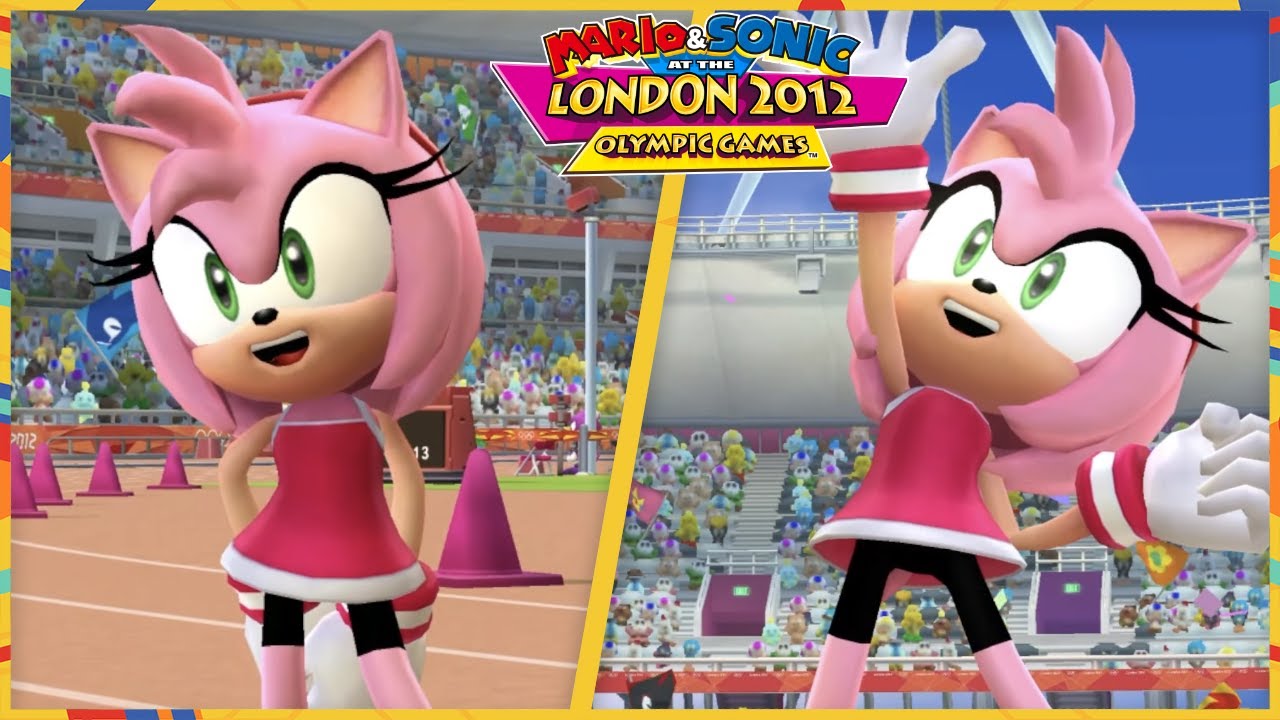 Mario & Sonic at the London 2012 Olympic Games for Wii - All Minigames/Events (Amy gameplay)