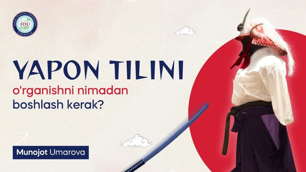 Yapon tilini o'rganishni boshlash uchun...