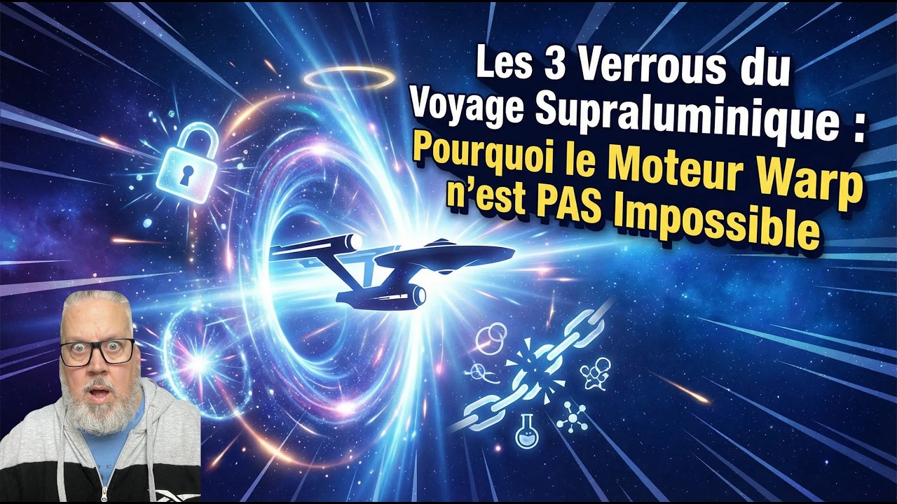 Les 3 Verrous du Voyage Supraluminique : Pourquoi le Moteur Warp n’est PAS Impossible