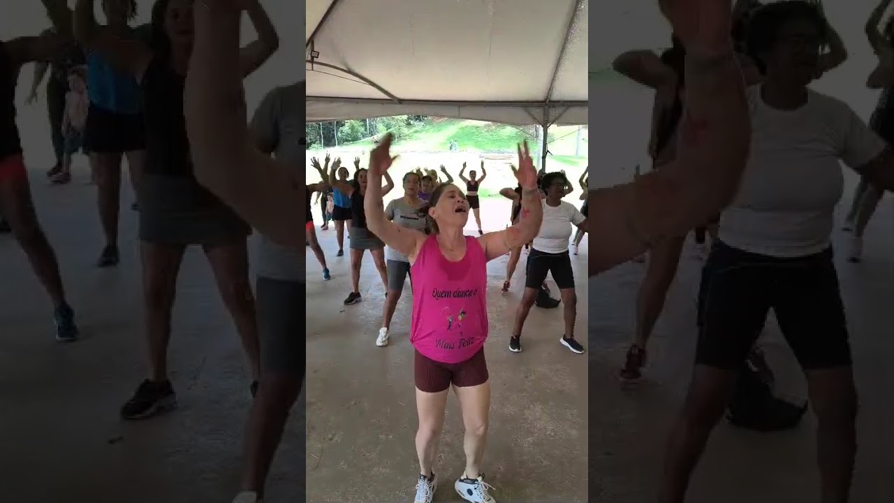 zumba convidado da Anah pantera na zona norte no horto florestal no Sábado
