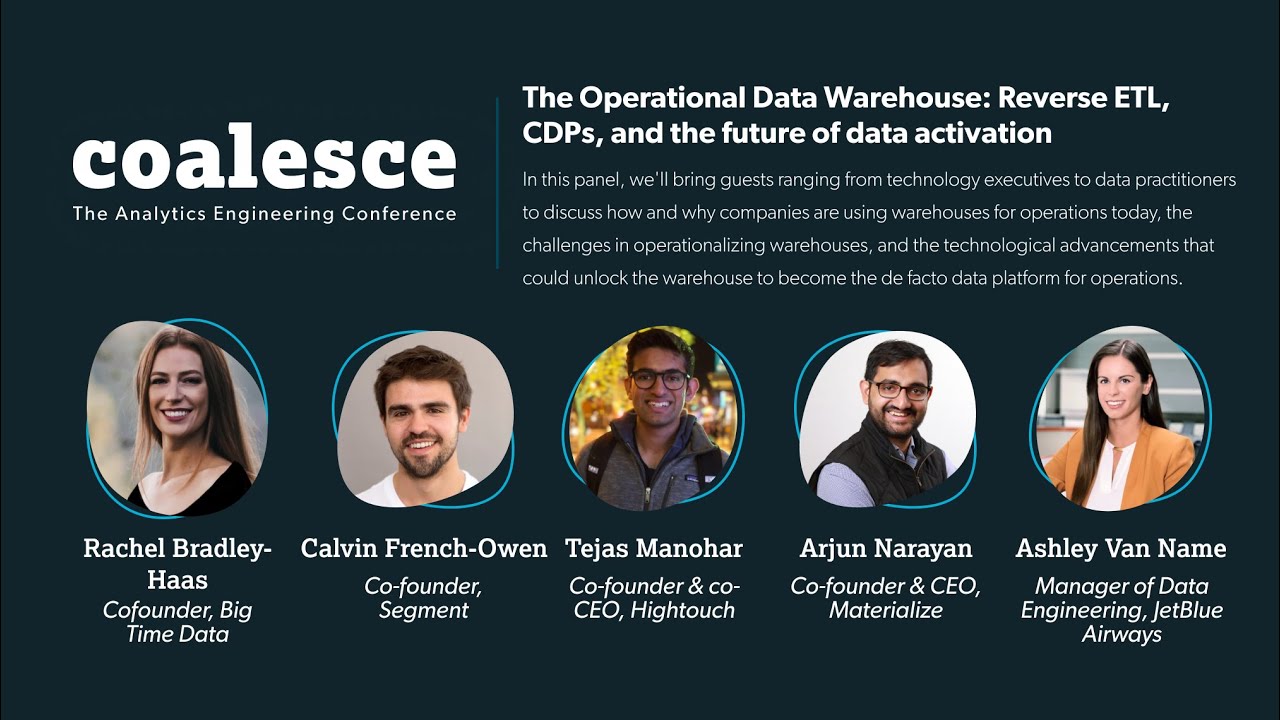 The Operational Data Warehouse  Reverse ETL, CDPs, and the future of data activation Premier Sponsor