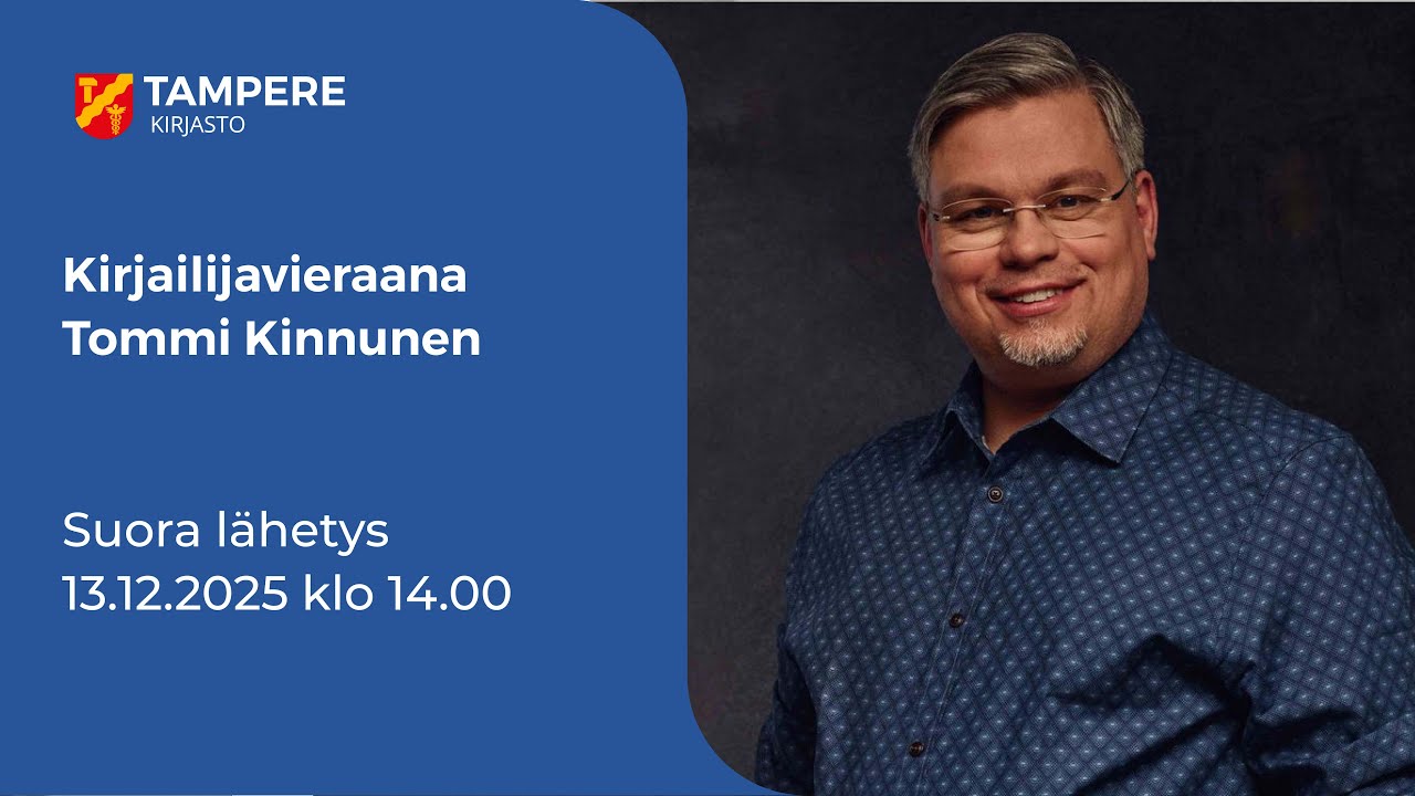 Kirjailijavieraana Tommi Kinnunen