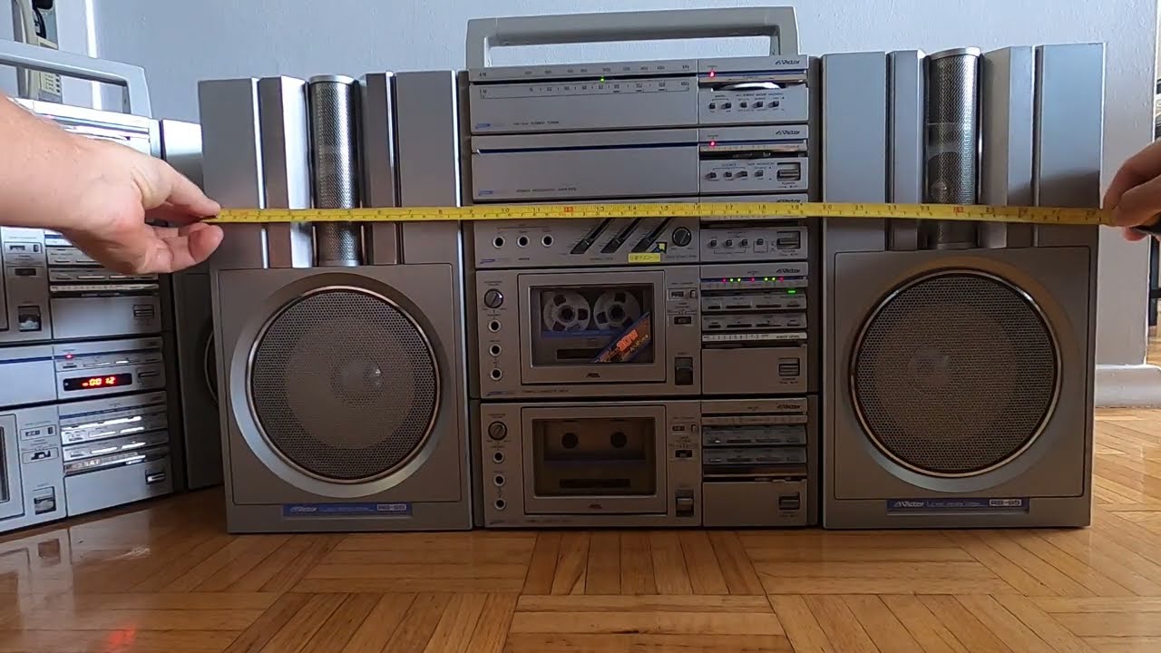 JVC PC-7 XL (Victor) - World's Biggest JVC Boombox, bigger than RC-M90! All original ANALOG!