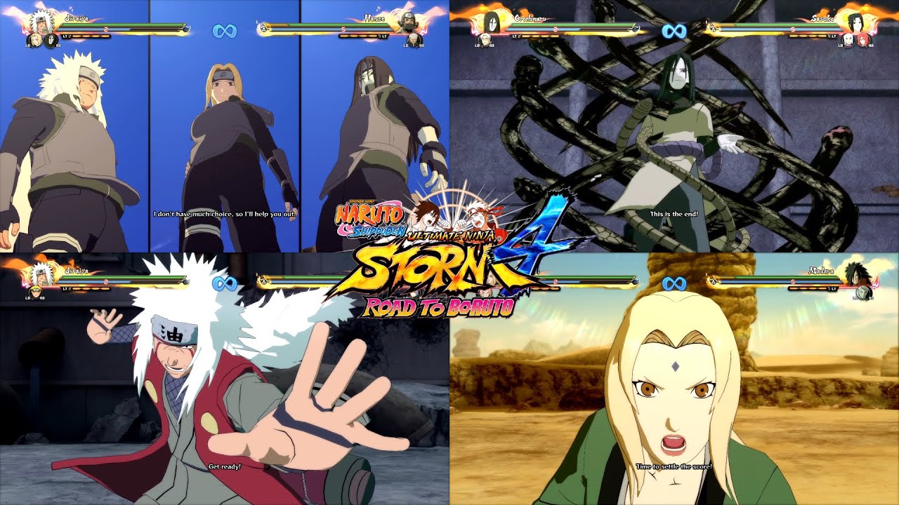 All Legendary Sannins Ninjutsu | Ultimate Jutsus - Naruto Shippuden: Ultimate Ninja Storm 4