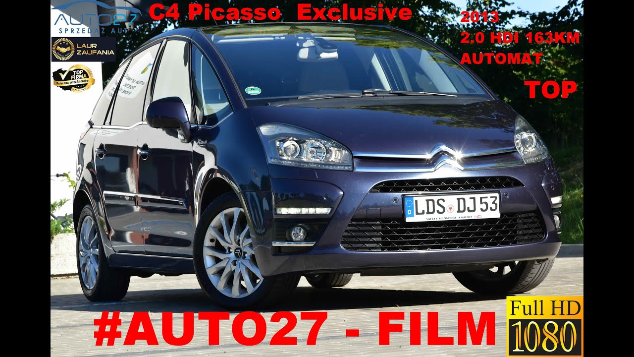 #AUTO27 #SPRZEDANY  #TEST  #CITROEN C4 Picasso. 2.0 HDI 160KM. AUTOMAT. Exclusive. 2013r. TOP