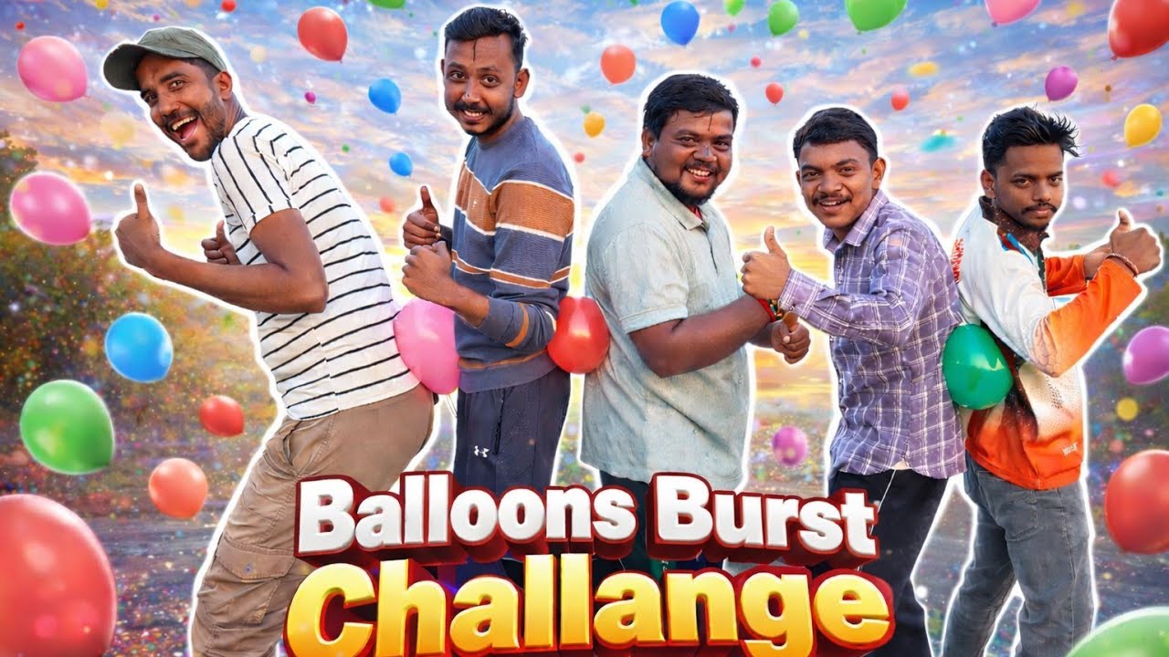 Balloons Burst Challenge part 2 🎈💥  #challenge #funny #comedy #gaming #youtube 