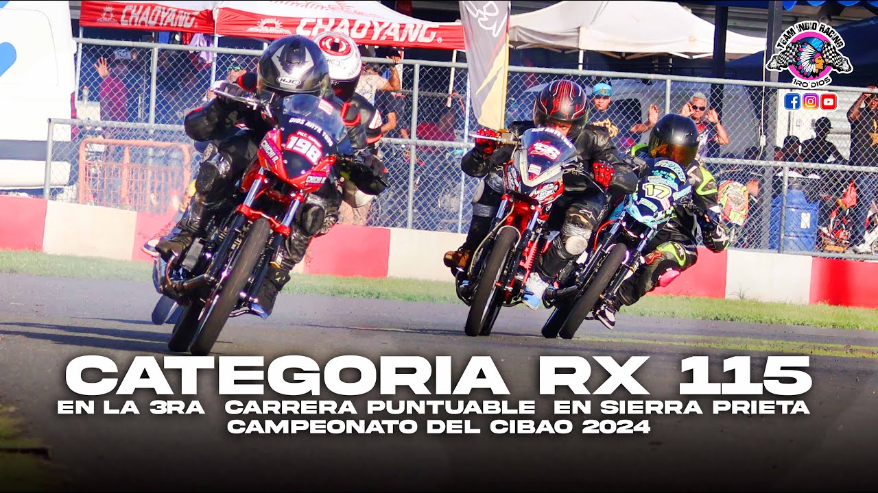 CATEGORÍA RX 115 EN LA 3RA  CARRERA PUNTUABLE EN SIERRA PRIETA CAMPEONATO DEL CIBAO 2024