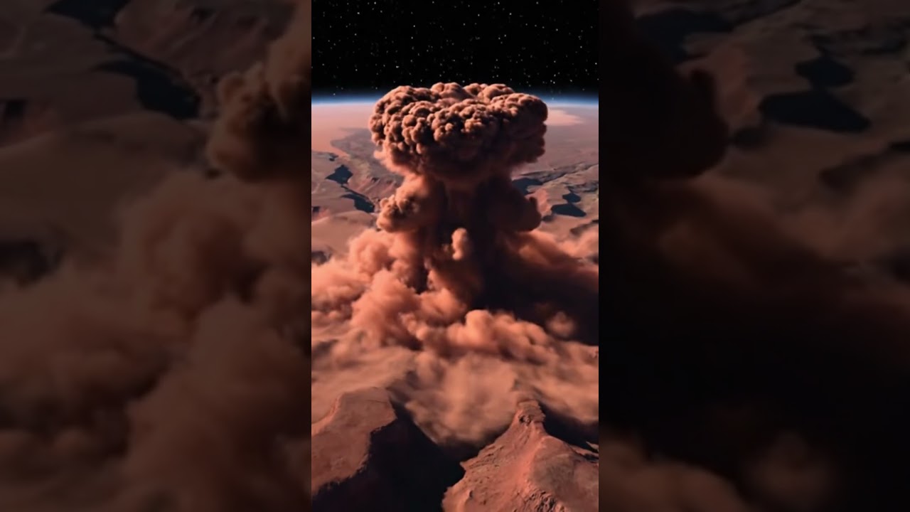 Planet-Killer Weapon Detonates in Mars' Valles Marineris | Orbital View Animation