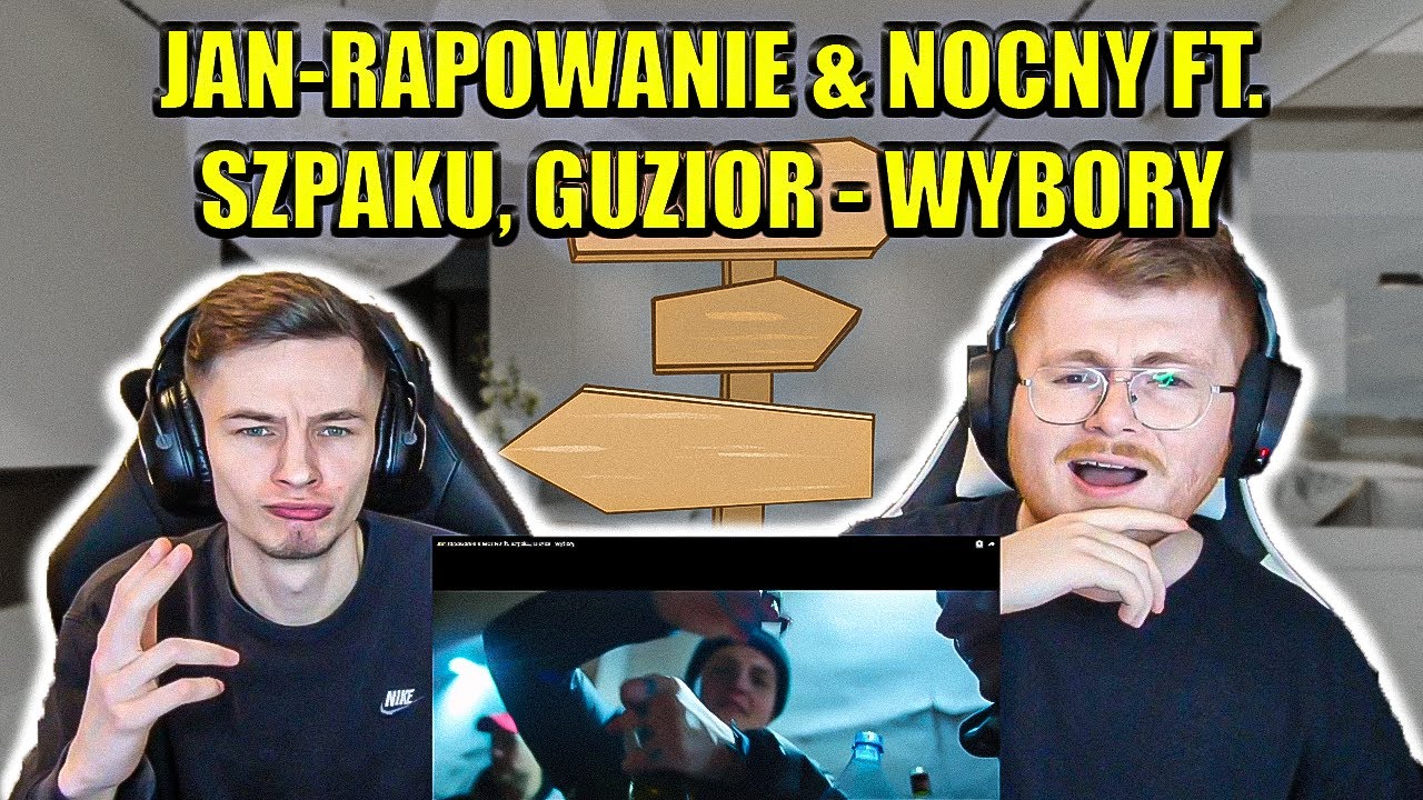 DANCE BEAT GOES HARD! JAN-RAPOWANIE & NOCNY FT. SZPAKU, GUZIOR - WYBORY ENGLISH AND POLISH REACTION