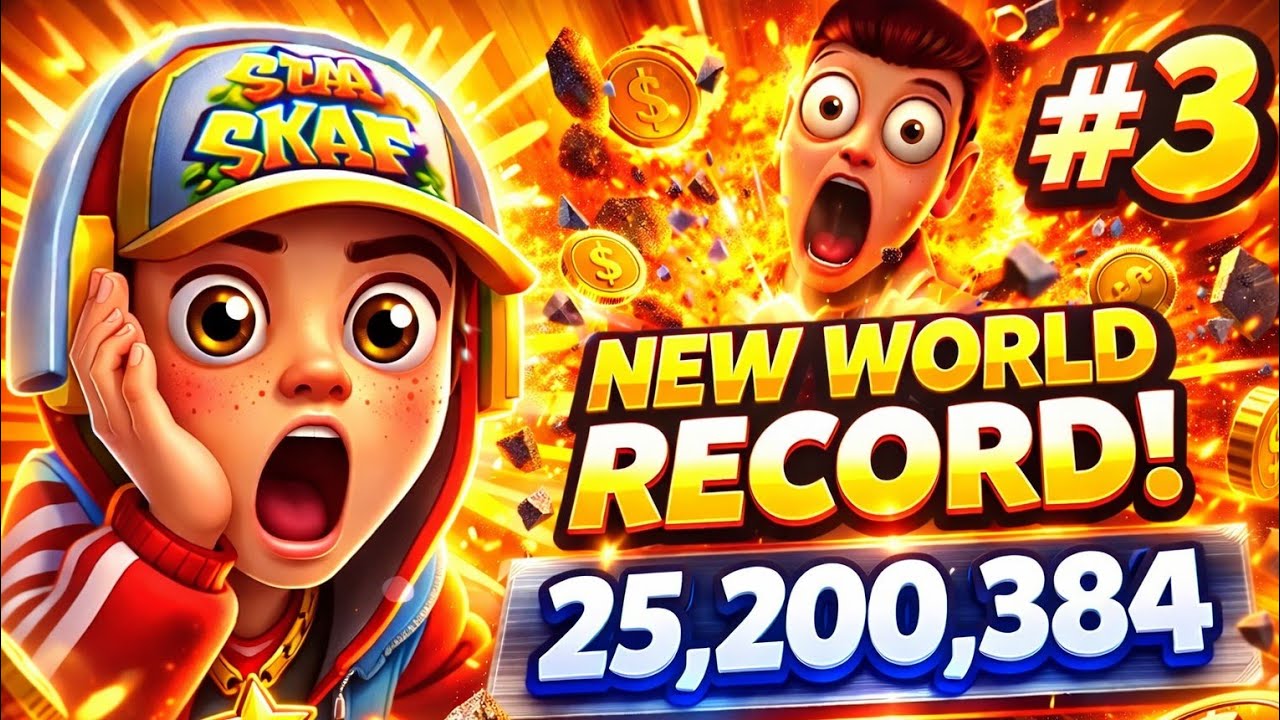 DAY--3 || SUBWAY SURFERS LIVE 🔴 | 25,200,384 HIGH SCORE 😱🔥 | #1 India Run