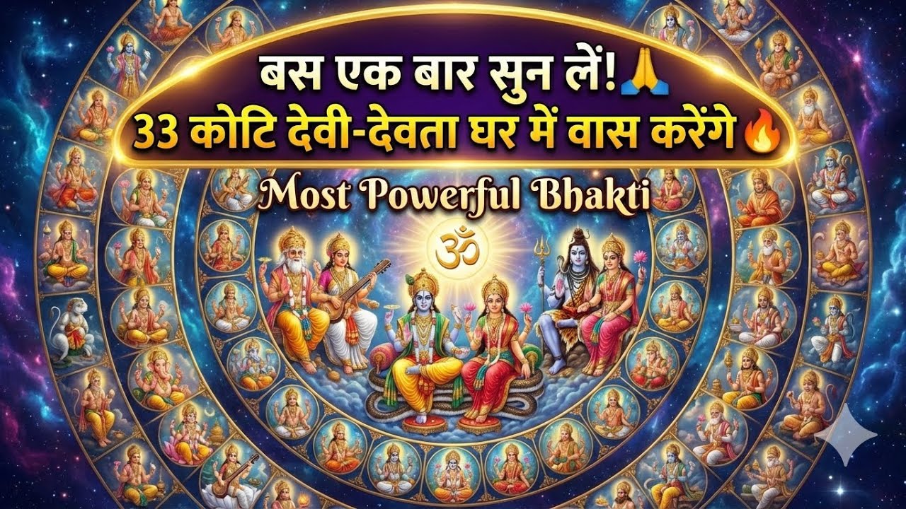 बस एक बार सुन लें! 🙏 33 कोटि देवी-देवता घर में वास करेंगे 🔥 | Most Powerful Bhakti