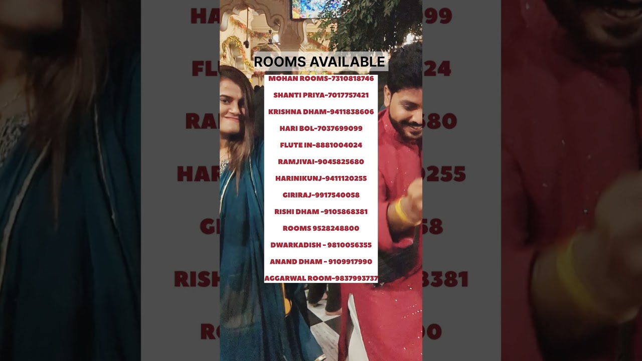 Rooms near Banke bihari Mandir , Virandavan #stay #virandavandham #room #mathura #bankebihari