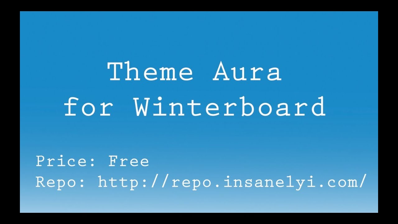 Winterboard Theme - Aura [iOS 7]