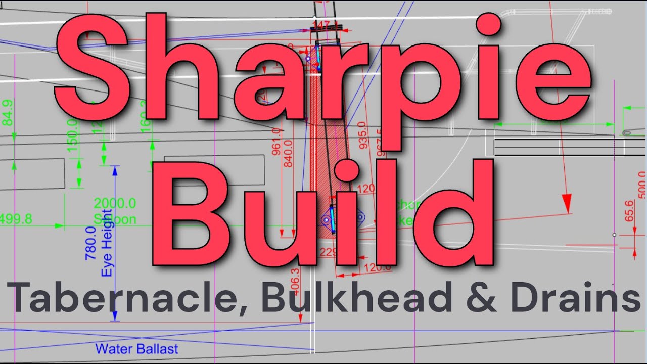 Sharpie Trailer Yacht Design Build Sail:  Mast Tabernacle & First Bulkhead Build